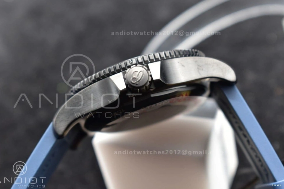 Bezel Blue On Dial A2824 1:1 Best Superocean Edition Black Black Automatic TF Strap Rubber 44 0329